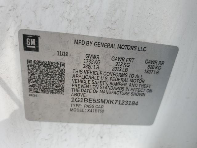 Photo 11 VIN: 1G1BE5SMXK7123184 - CHEVROLET CRUZE 