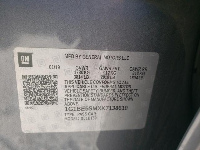 Photo 11 VIN: 1G1BE5SMXK7138610 - CHEVROLET CRUZE 