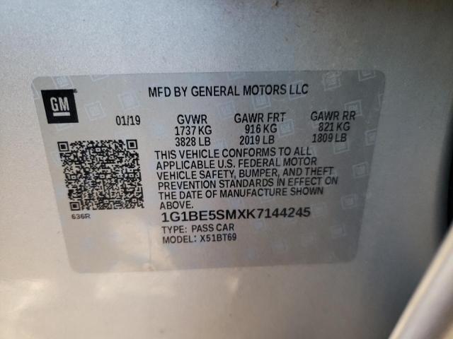 Photo 11 VIN: 1G1BE5SMXK7144245 - CHEVROLET CRUZE 