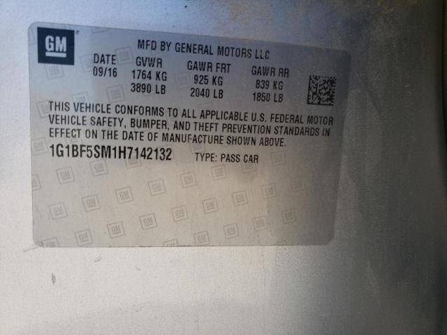 Photo 11 VIN: 1G1BF5SM1H7142132 - CHEVROLET CRUZE 