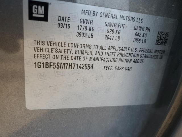 Photo 11 VIN: 1G1BF5SM7H7142684 - CHEVROLET CRUZE PREM 