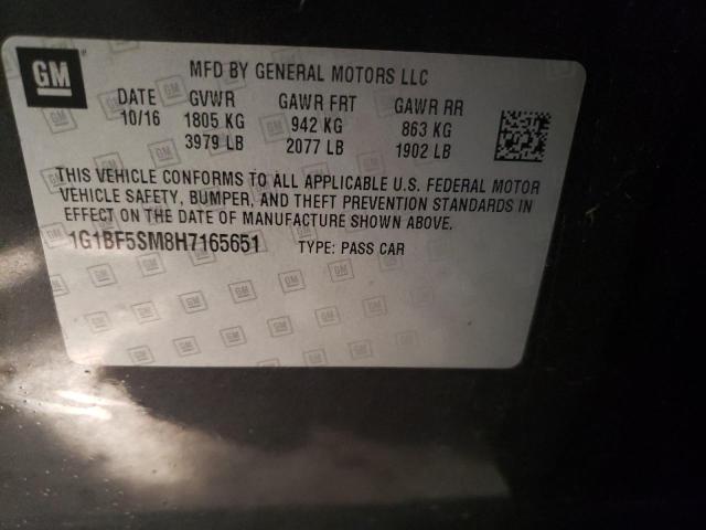 Photo 11 VIN: 1G1BF5SM8H7165651 - CHEVROLET CRUZE PREM 