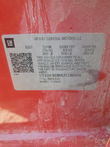 Photo 11 VIN: 1G1BF5SM8J7196906 - CHEVROLET CRUZE 