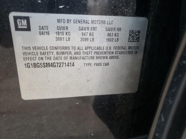 Photo 9 VIN: 1G1BG5SM4G7271414 - CHEVROLET CRUZE PREM 