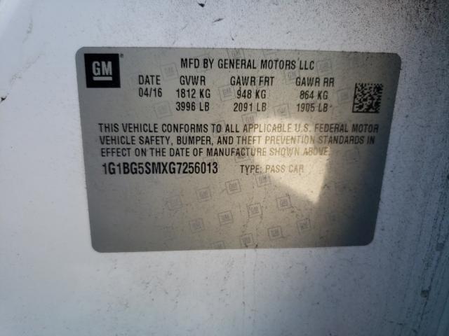 Photo 9 VIN: 1G1BG5SMXG7256013 - CHEVROLET CRUZE PREM 