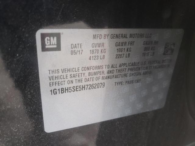 Photo 12 VIN: 1G1BH5SE5H7262079 - CHEVROLET CRUZE 