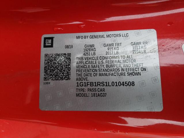 Photo 11 VIN: 1G1FB1RS1L0104508 - CHEVROLET CAMARO LS 