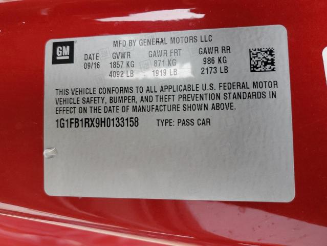 Photo 11 VIN: 1G1FB1RX9H0133158 - CHEVROLET CAMARO 