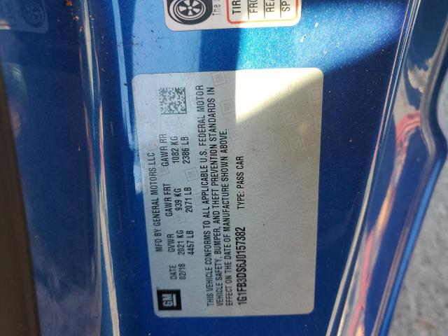 Photo 11 VIN: 1G1FB3DS6J0157382 - CHEVROLET CAMARO LT 