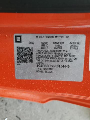 Photo 11 VIN: 1G1FB3DS6K0154449 - CHEVROLET CAMARO 