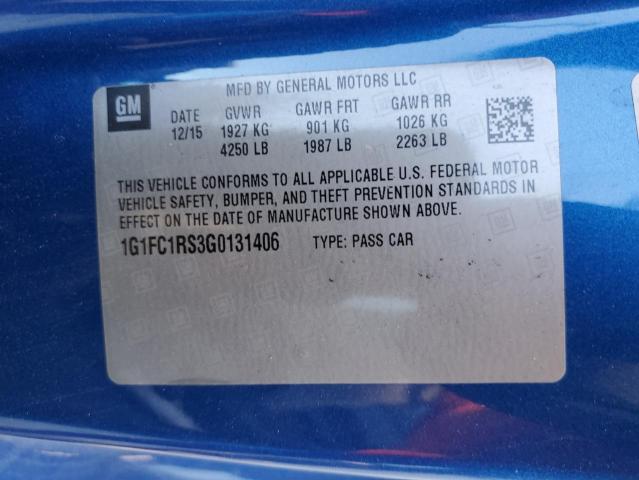 Photo 11 VIN: 1G1FC1RS3G0131406 - CHEVROLET CAMARO LT 