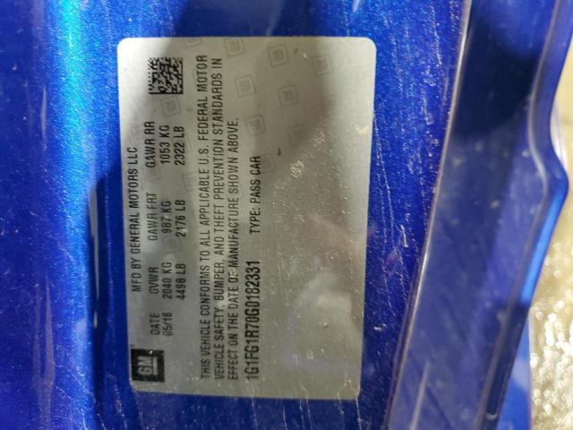 Photo 12 VIN: 1G1FG1R70G0182331 - CHEVROLET CAMARO 