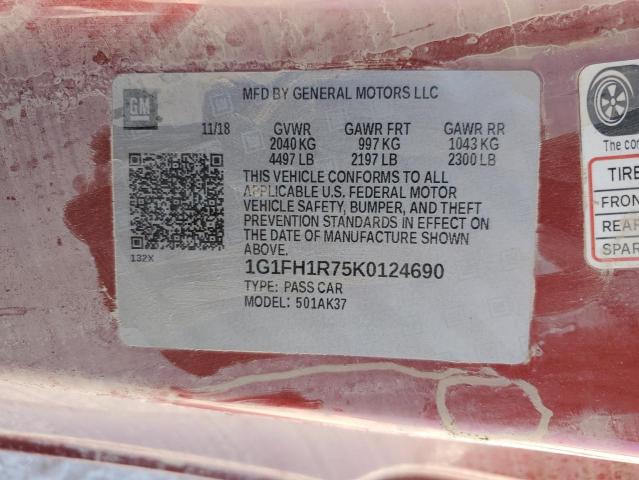 Photo 11 VIN: 1G1FH1R75K0124690 - CHEVROLET CAMARO SS 