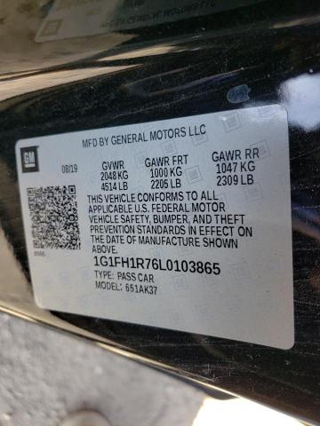 Photo 9 VIN: 1G1FH1R76L0103865 - CHEVROLET CAMARO SS 