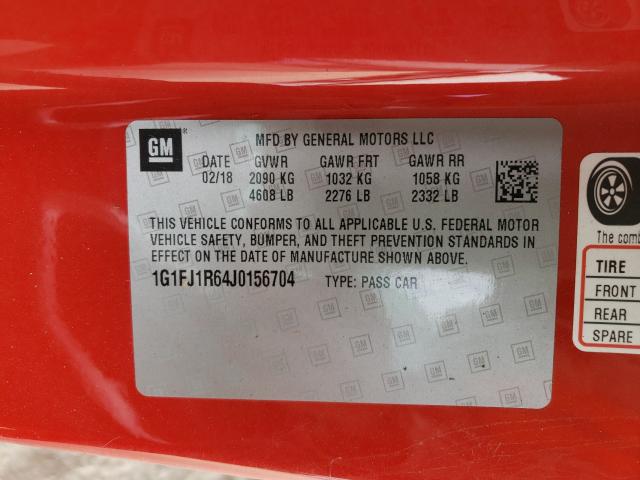 Photo 9 VIN: 1G1FJ1R64J0156704 - CHEVROLET CAMARO ZL1 