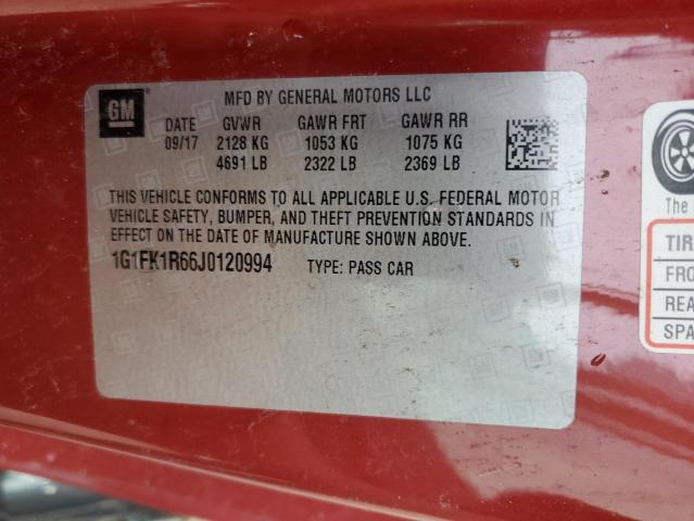 Photo 12 VIN: 1G1FK1R66J0120994 - CHEVROLET CAMARO ZL1 