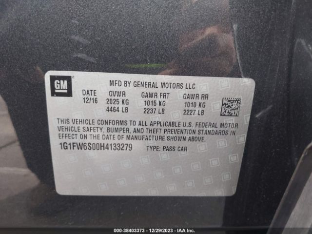 Photo 8 VIN: 1G1FW6S00H4133279 - CHEVROLET BOLT EV 