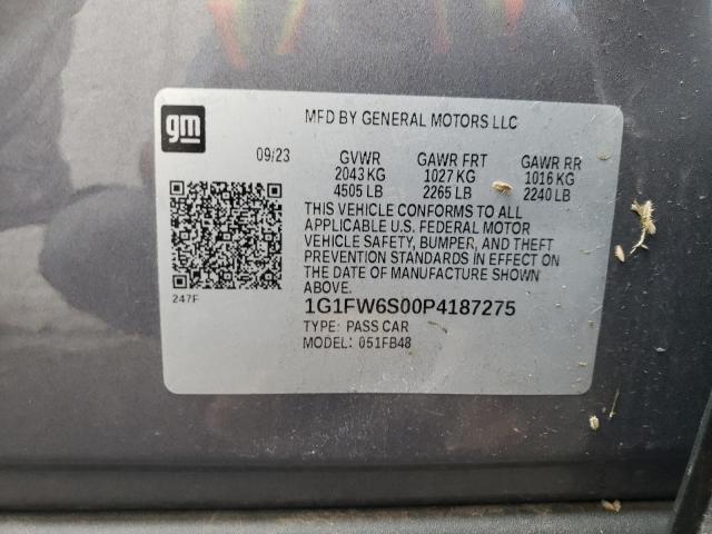 Photo 12 VIN: 1G1FW6S00P4187275 - CHEVROLET BOLT EV 1L 