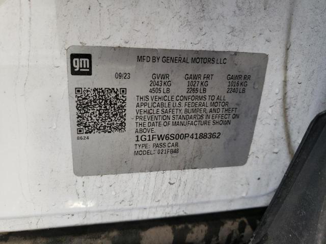 Photo 12 VIN: 1G1FW6S00P4188362 - CHEVROLET BOLT EV 1L 