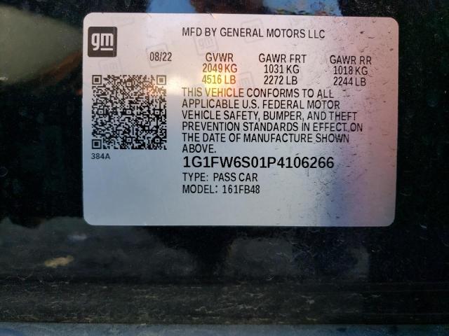 Photo 11 VIN: 1G1FW6S01P4106266 - CHEVROLET BOLT EV 