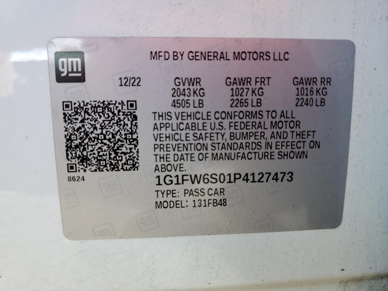 Photo 11 VIN: 1G1FW6S01P4127473 - CHEVROLET BOLT 