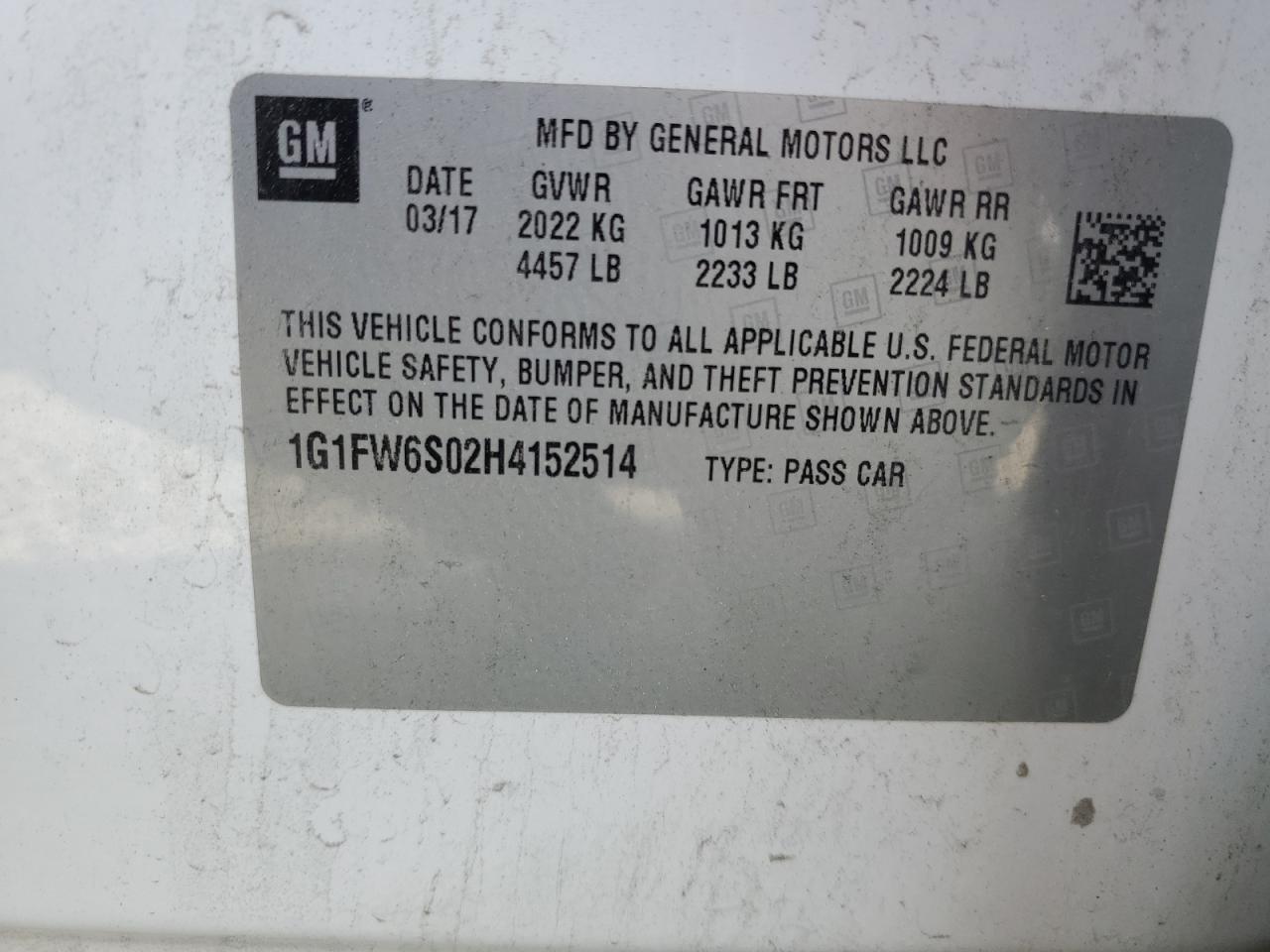 Photo 11 VIN: 1G1FW6S02H4152514 - CHEVROLET BOLT 