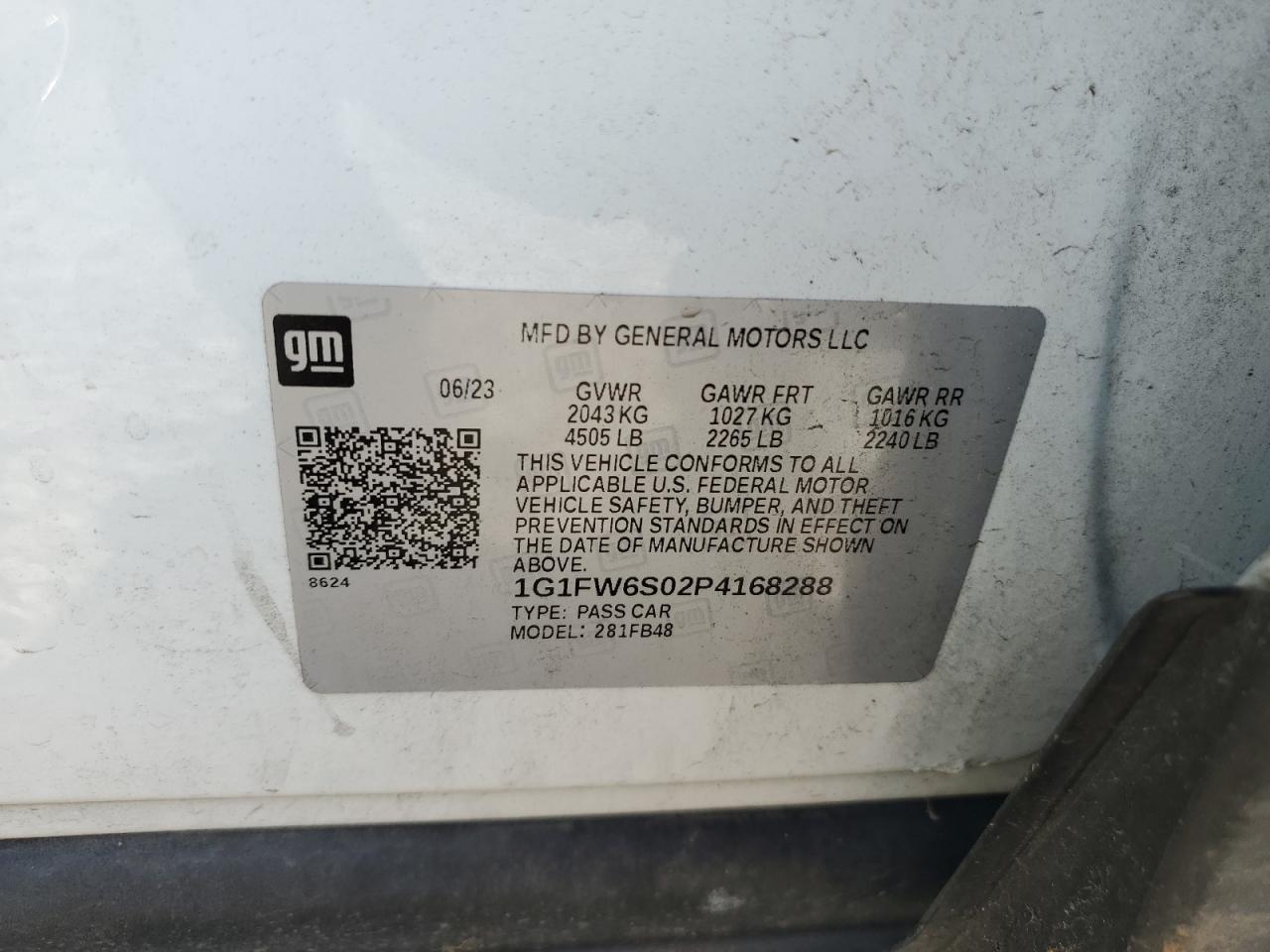 Photo 12 VIN: 1G1FW6S02P4168288 - CHEVROLET BOLT 