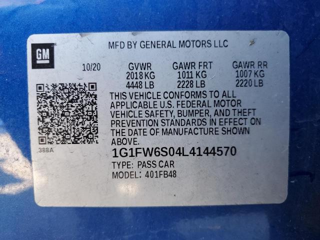 Photo 13 VIN: 1G1FW6S04L4144570 - CHEVROLET BOLT EV 