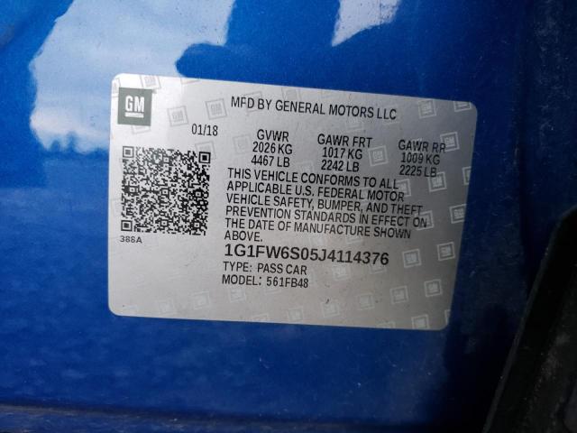 Photo 11 VIN: 1G1FW6S05J4114376 - CHEVROLET BOLT EV LT 