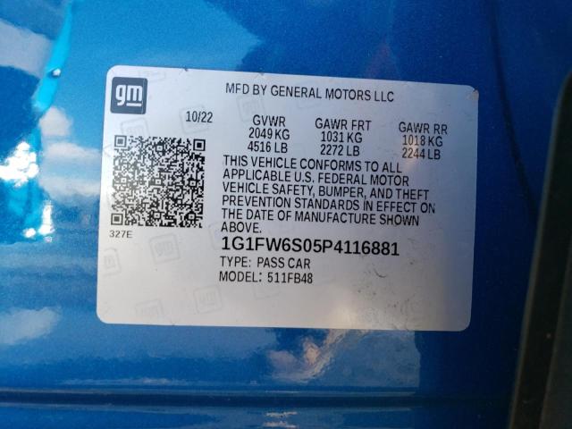 Photo 11 VIN: 1G1FW6S05P4116881 - CHEVROLET BOLT EV 1L 