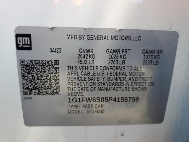 Photo 11 VIN: 1G1FW6S05P4155759 - CHEVROLET BOLT EV 1L 