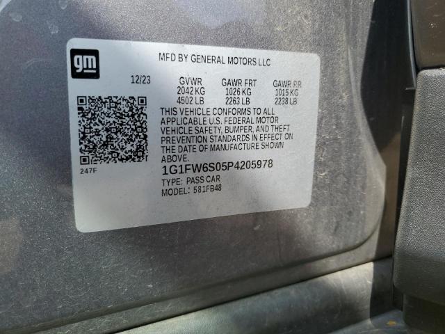 Photo 12 VIN: 1G1FW6S05P4205978 - CHEVROLET BOLT EV 1L 