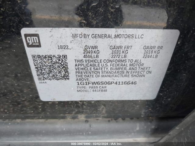 Photo 8 VIN: 1G1FW6S06P4116646 - CHEVROLET BOLT EV 