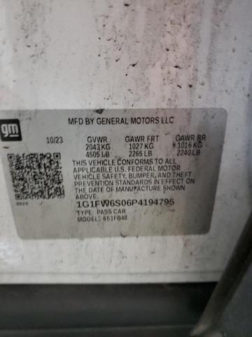 Photo 11 VIN: 1G1FW6S06P4194795 - CHEVROLET BOLT EV 1L 