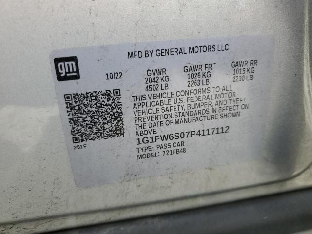 Photo 12 VIN: 1G1FW6S07P4117112 - CHEVROLET BOLT EV 1L 