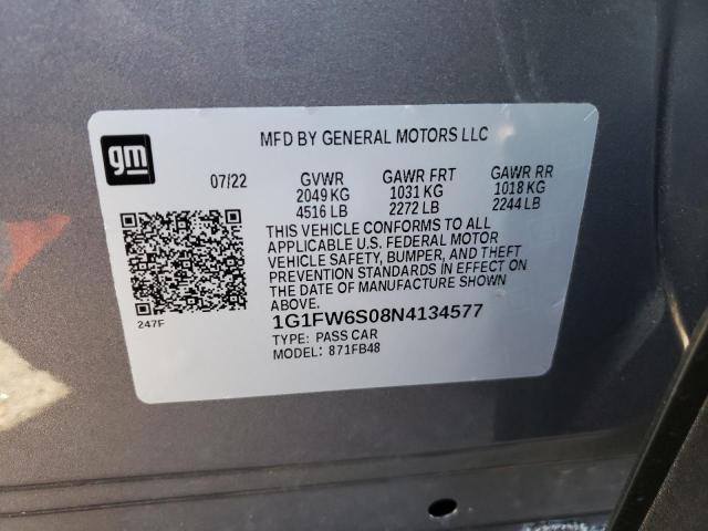 Photo 9 VIN: 1G1FW6S08N4134577 - CHEVROLET BOLT EV 