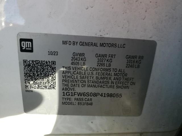 Photo 11 VIN: 1G1FW6S08P4198055 - CHEVROLET BOLT EV 1L 