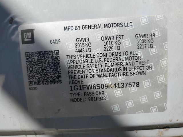 Photo 11 VIN: 1G1FW6S09K4137578 - CHEVROLET BOLT EV LT 