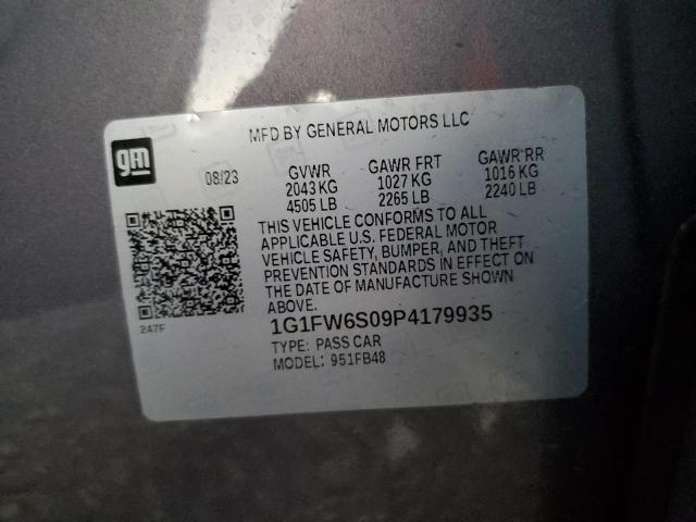 Photo 11 VIN: 1G1FW6S09P4179935 - CHEVROLET BOLT EV 1L 