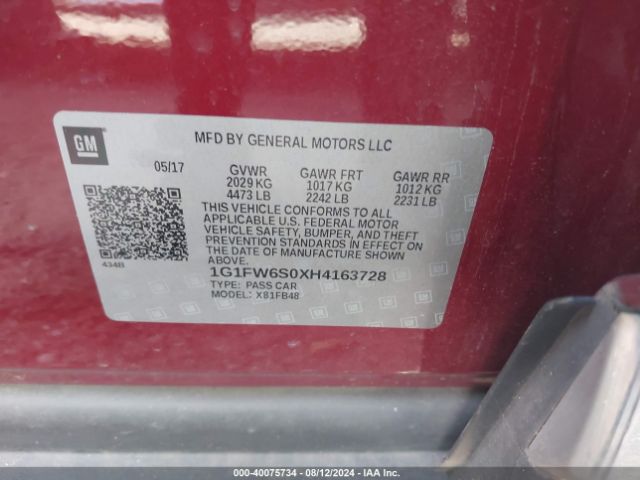 Photo 8 VIN: 1G1FW6S0XH4163728 - CHEVROLET BOLT EV 