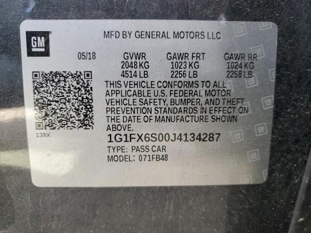 Photo 9 VIN: 1G1FX6S00J4134287 - CHEVROLET BOLT EV 