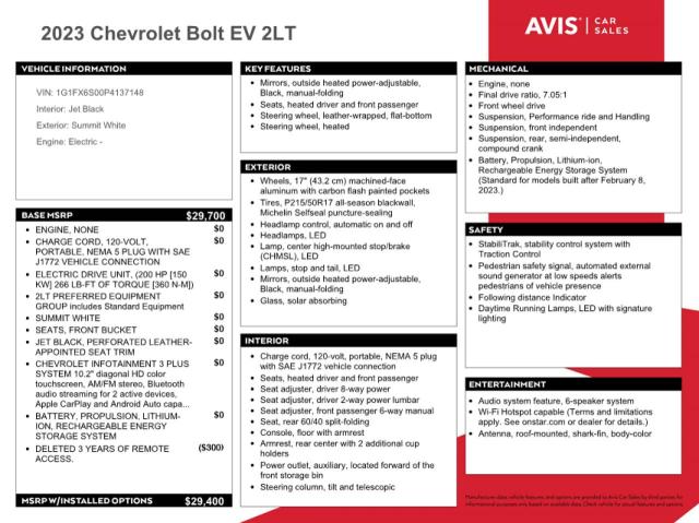 Photo 11 VIN: 1G1FX6S00P4137148 - CHEVROLET BOLT EV 2L 