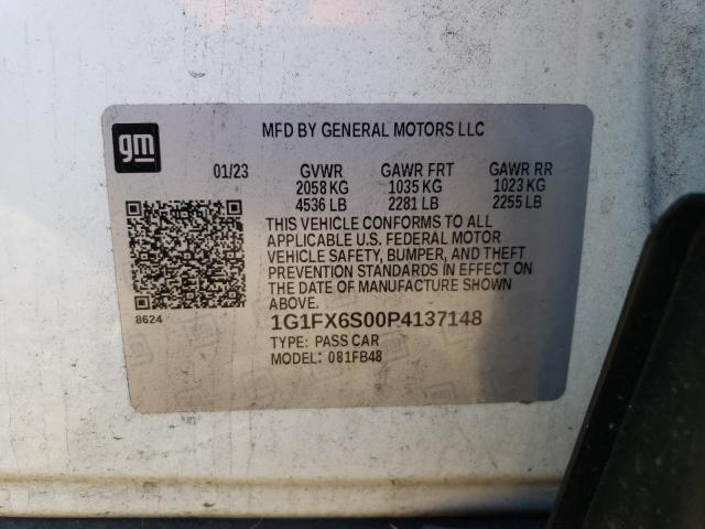 Photo 12 VIN: 1G1FX6S00P4137148 - CHEVROLET BOLT EV 2L 