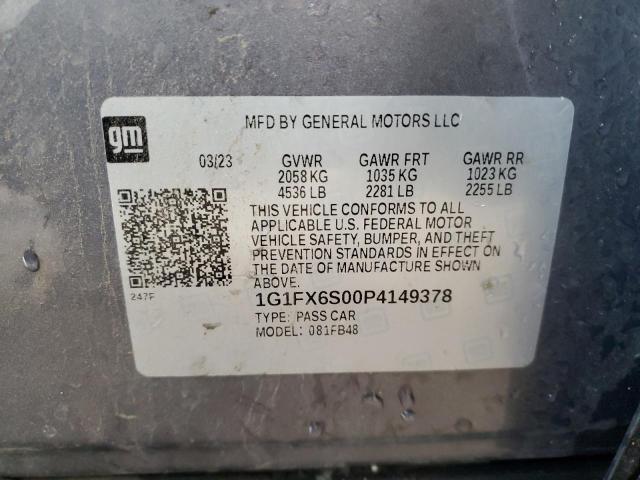 Photo 12 VIN: 1G1FX6S00P4149378 - CHEVROLET BOLT 