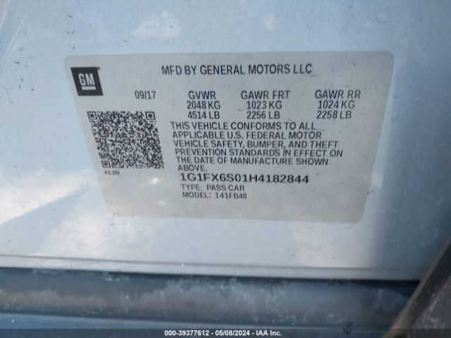 Photo 8 VIN: 1G1FX6S01H4182844 - CHEVROLET BOLT EV 