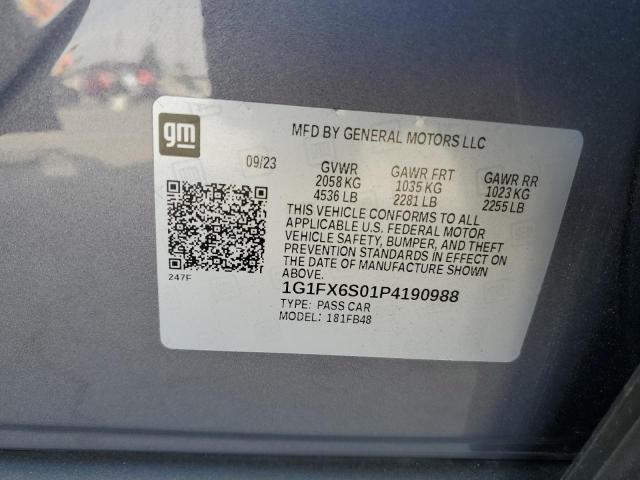 Photo 12 VIN: 1G1FX6S01P4190988 - CHEVROLET BOLT EV 2L 