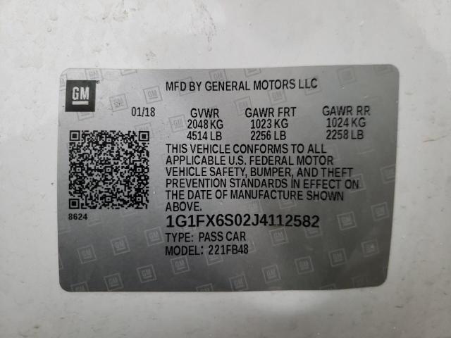 Photo 11 VIN: 1G1FX6S02J4112582 - CHEVROLET BOLT EV PR 