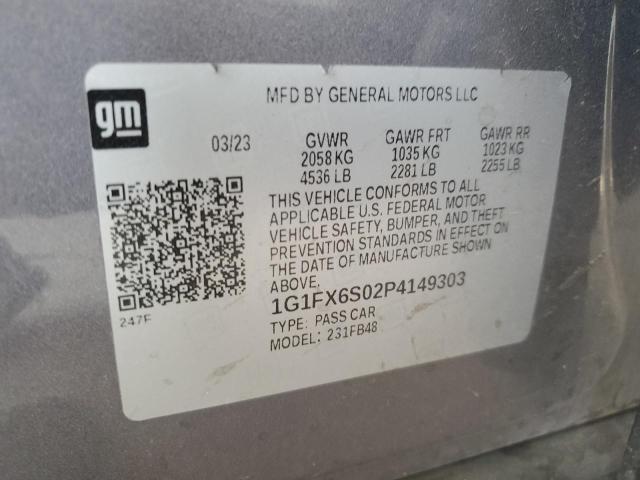 Photo 12 VIN: 1G1FX6S02P4149303 - CHEVROLET BOLT EV 2L 