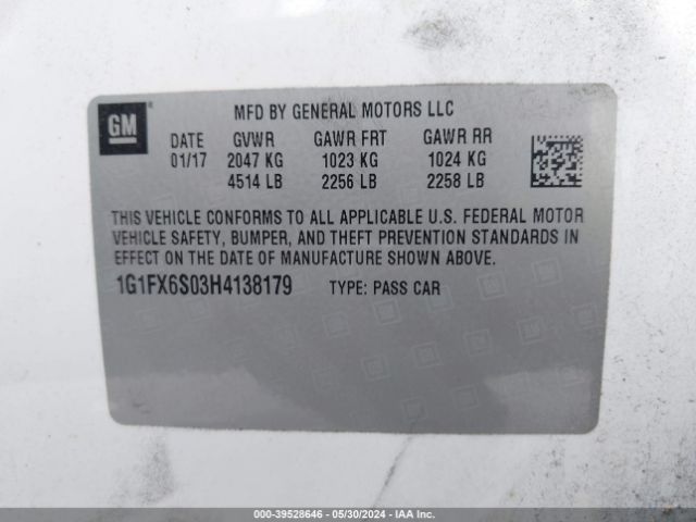 Photo 8 VIN: 1G1FX6S03H4138179 - CHEVROLET BOLT EV 