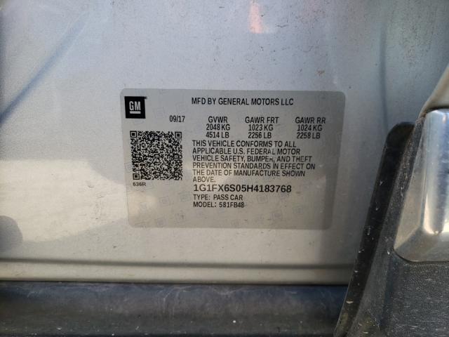 Photo 9 VIN: 1G1FX6S05H4183768 - CHEVROLET BOLT EV 